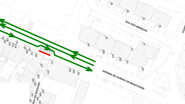 Condicionamento de trânsito e estacionamento - FERNÃO DE MAGALHÃES (Avª. de)