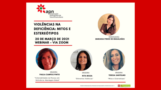 Webinar – “Violências na Deficiência: Mitos e Estereótipos”  Webinar – “Violências na Deficiência: Mitos e Estereótipos”