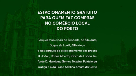 Estacionamento gratuito para quem faz compras no comércio local