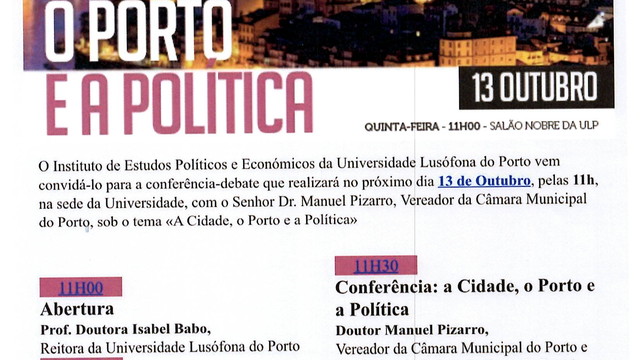 A CIDADE, O PORTO E A POLÍTICA 