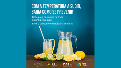 Temperaturas elevadas - Recomendações DGS