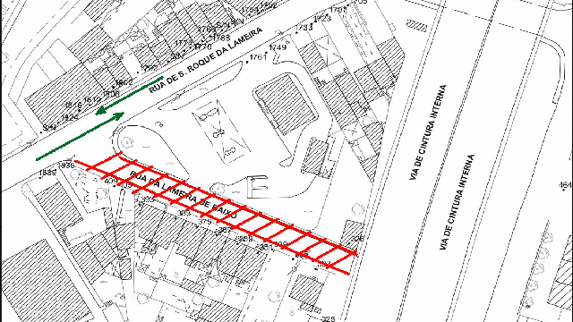 Condicionamento na Rua da Lameira de Baixo