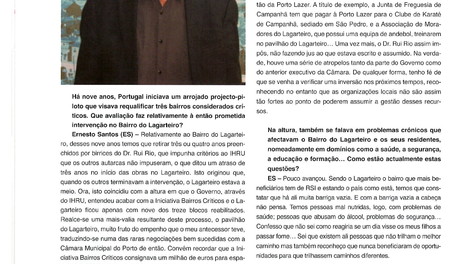 PRESIDENTE DA JUNTA DÁ ENTREVISTA SOBRE OS BAIRROS