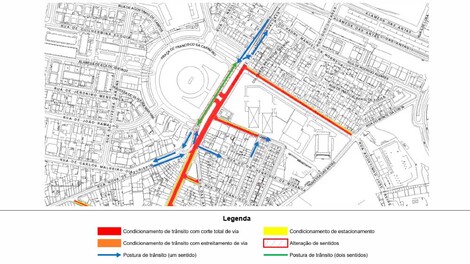 Condicionamento de trânsito - Av. Fernão Magalhães