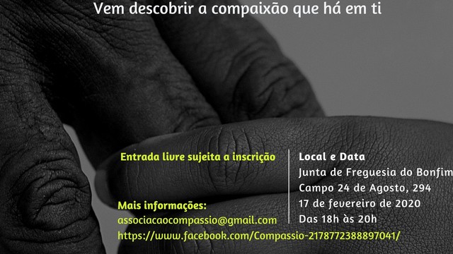 1º Workshop Porto Compassivo - 17 de fevereiro 1º Workshop Porto Compassivo - 17 de fevereiro