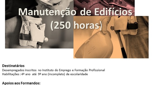 FORMAÇÃO FINANCIADA - MANUTENÇÃO DE EDIFÍCIOS