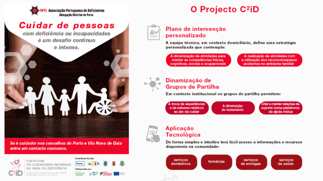 Capacitar os Cuidadores Informais na área da Deficiência Capacitar os Cuidadores Informais na área da Deficiência