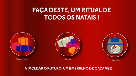 "Neste Natal, eu escolho reciclar!" 